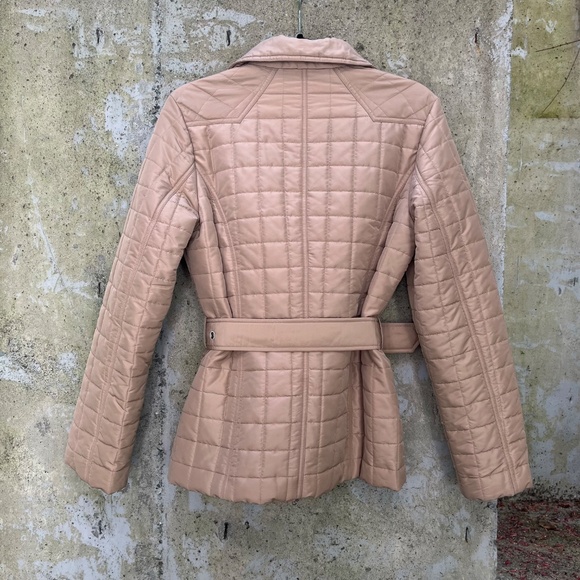 Escada Sport Women’s Quilted Jacket / Coat, Tan / Beige, Belted, Size 36 (Small) - Picture 5 of 10